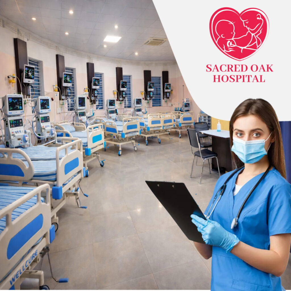 sacred oak hospital intensive care unit icu